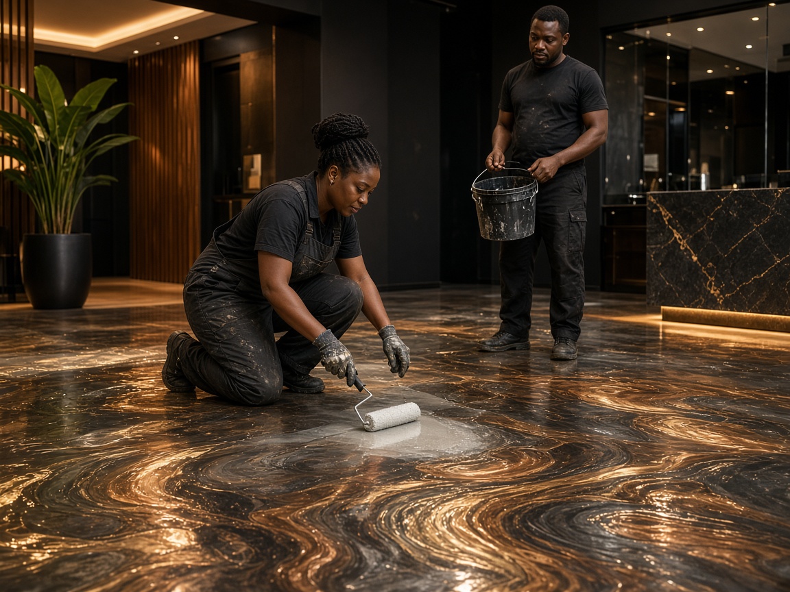 Epoxy Metallic floor course