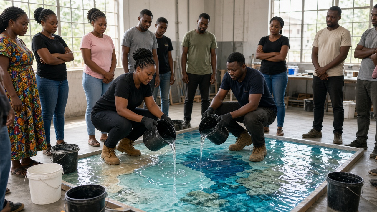 Free one-day Epoxy 3D Image Floor class in Lagos